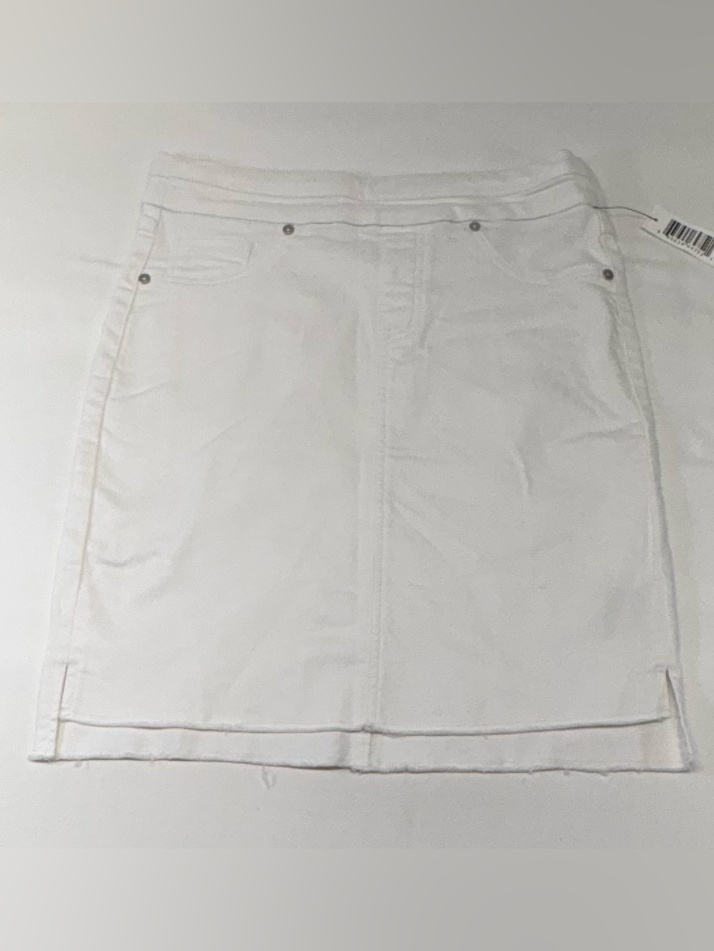 Nwt Tribal White Denim Mini Skirt - Size 6